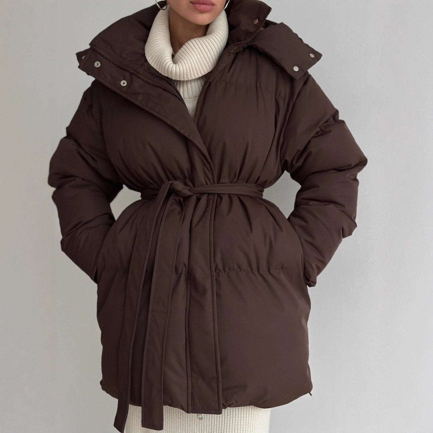 Casual Waist Tight padded Jacket