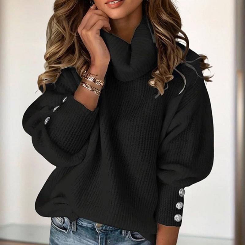 High-Neck Sweater - Fall&Winter Loose Fit Top