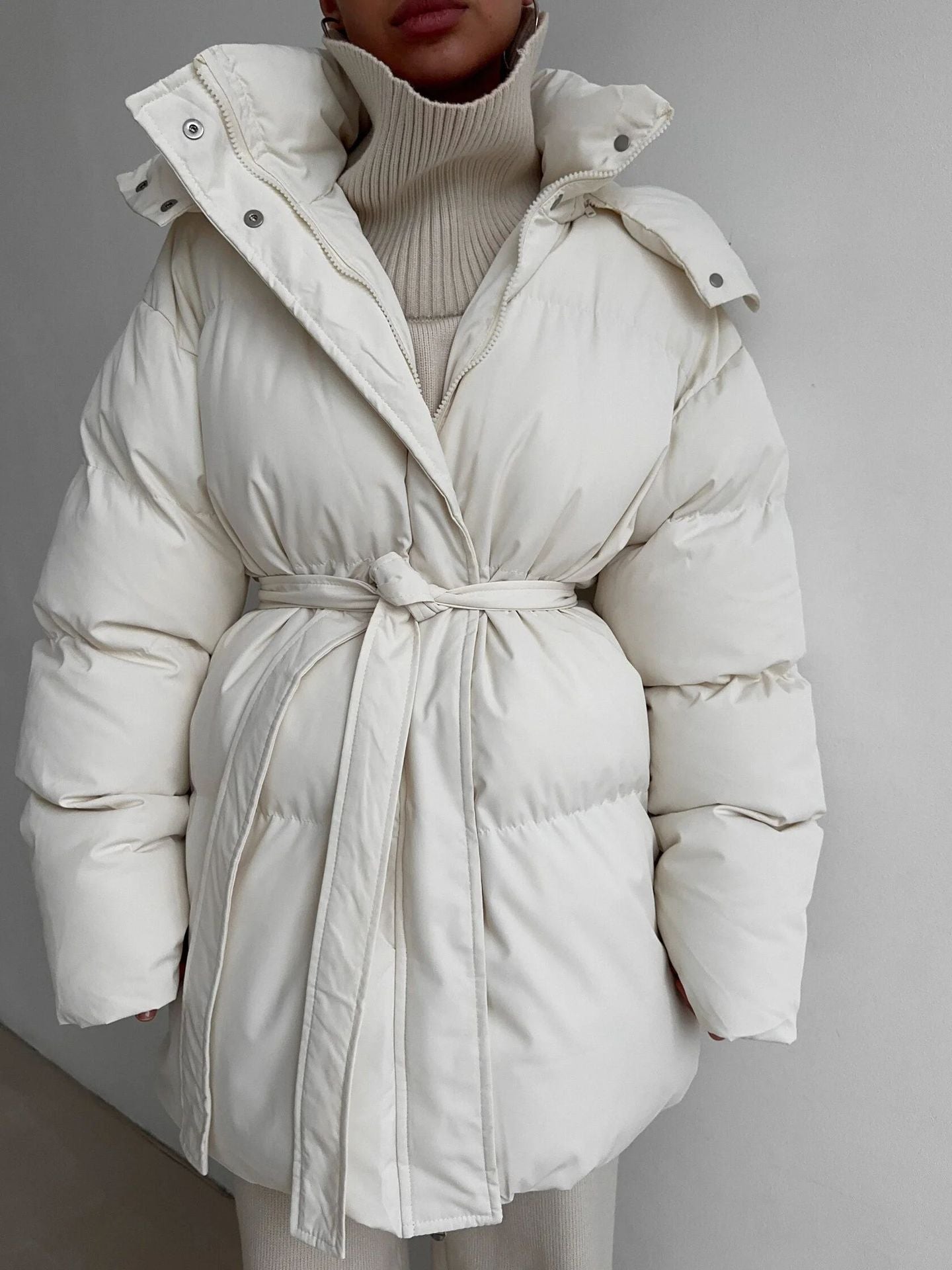 Casual Waist Tight padded Jacket